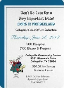 Lions In Wonderland Invite